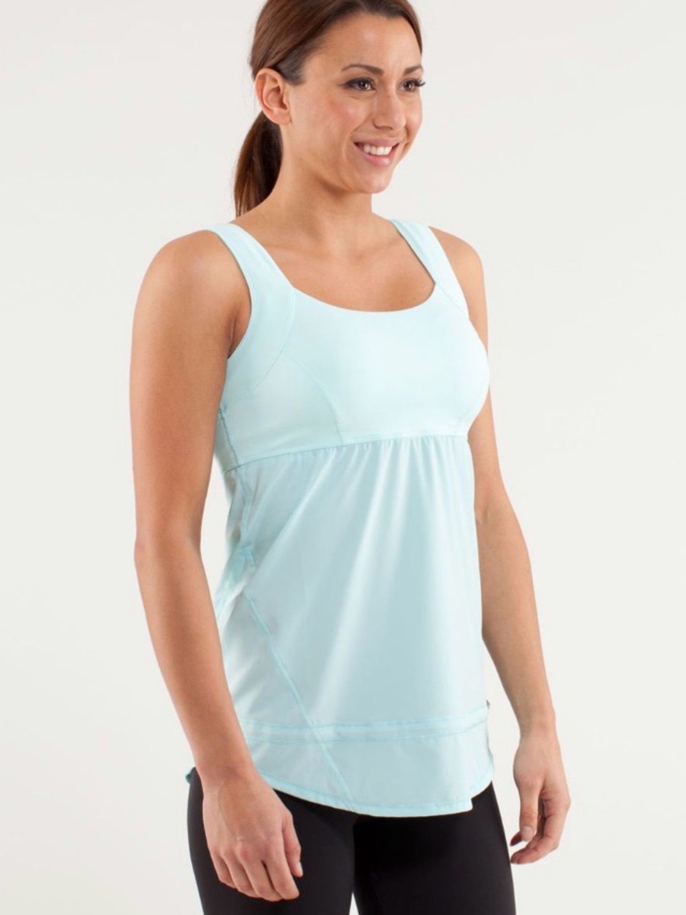 Lululemon Athletica Chase Me Tank - Aquamarine Blue